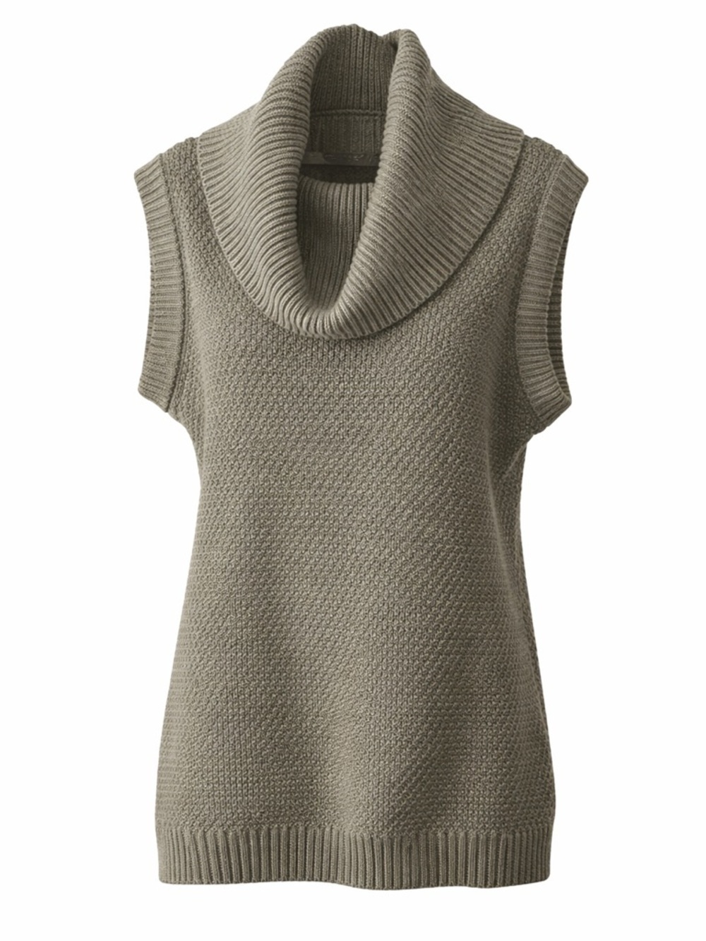 DEX Cowl Neck Sleeveless Sweater Knit Olive Medium - Picture 1 of 7